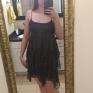 Dress with sparkling dots